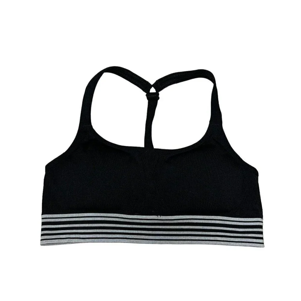 Athleta Women's Size XS Sportsbra Removable Padding Adjustable Straps Black